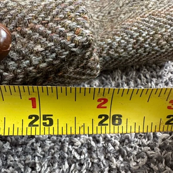 VTG Harris Tweed Brown Wool Blazer Jacket Pure Scottish Wool Men Sz 44 London - Picture 10 of 12